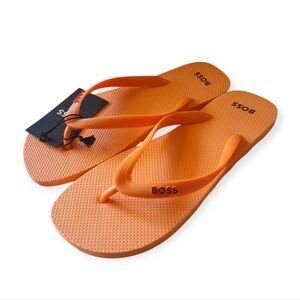 BOSS By Hugo Boss Men's Orange Logo Thong Sandal Size 10/11